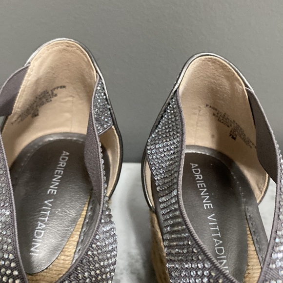 Adrienne Vittadini Women's Barri Strappy
Espadrille Wedge Sandals Size 7 - Picture 9 of 13